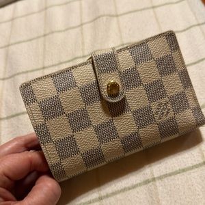 AUTHENTIC Louis Vuitton Damier Azur French Purse